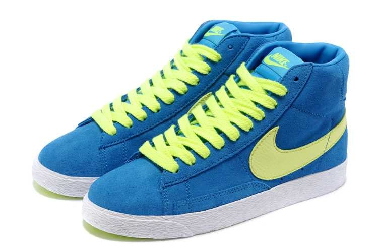 nike bleu et jaune fluo